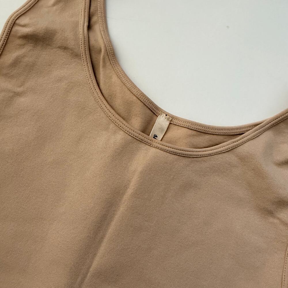 Skinny Tees Basic Tank Top Toasted Almond - One Size 0-14 - Picture 3 of 7